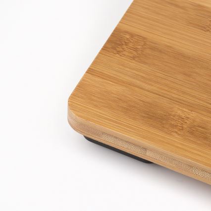 G3Ferrari G30042 - Digitálna osobná váha s bambusovým povrchom, napájanie 2xAAA