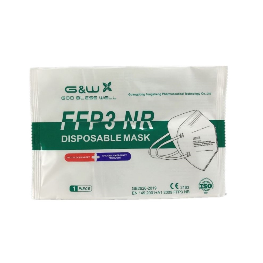G&W™ GDGP3 Respirátor FFP3 NR CE 2163 20ks