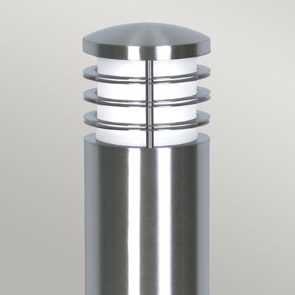 Garden Zone - Vonkajšia lampa SANDBANKS 1xE27/60W/230V IP44 matný chróm