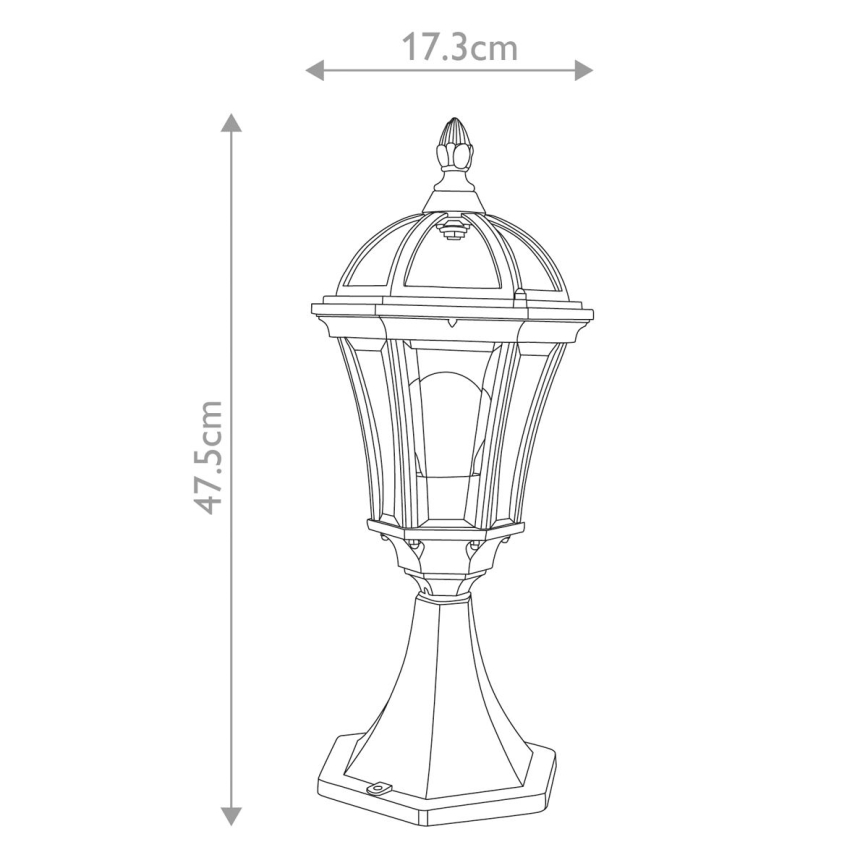 Garden Zone - Vonkajšia lampa LEDBURY 1xE27/100W/230V IP44