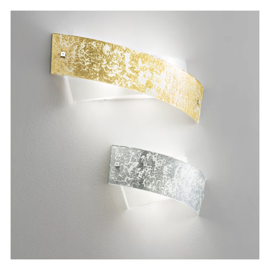 Gea Luce CAMILLA A P oro - Nástenné svietidlo CAMILLA 2xE14/28W/230V 34 cm zlatá