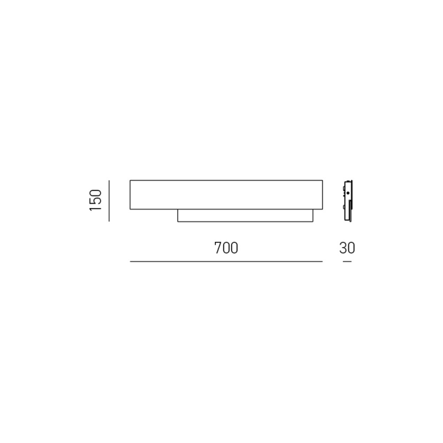 Gea Luce DOHA A G T - LED Nástenné svietidlo DOHA LED/25W/230V 70 cm béžová