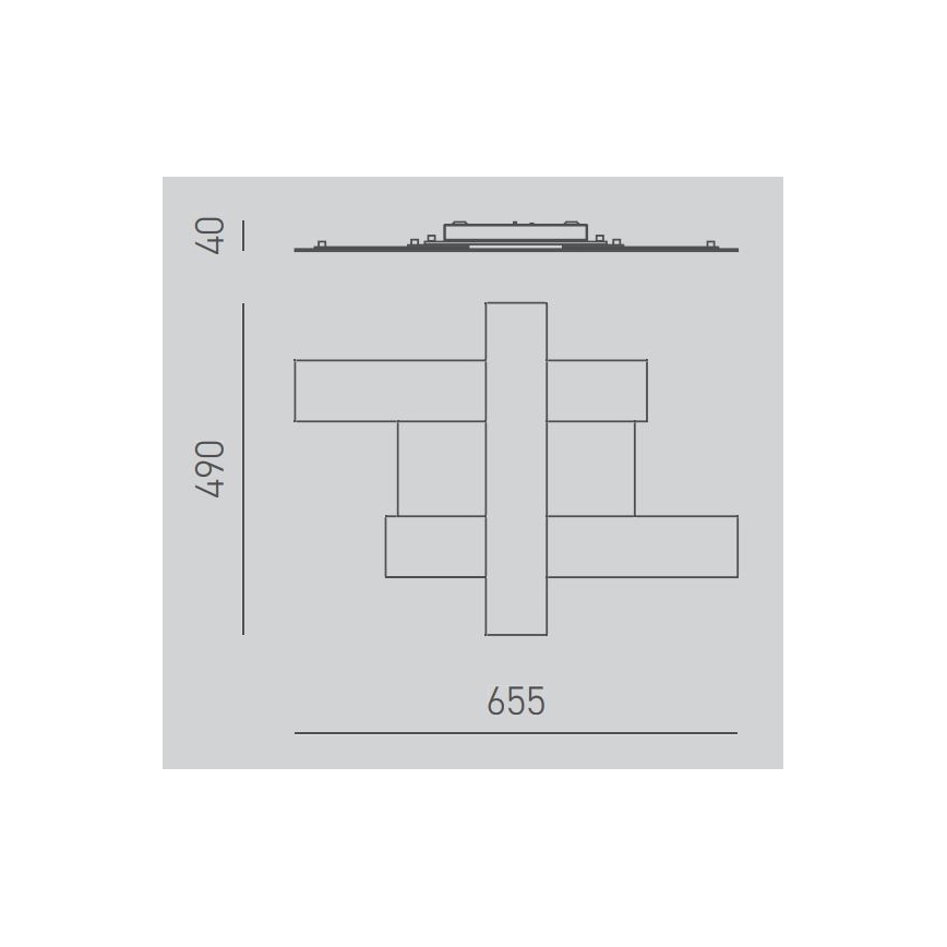Gea Luce DOHA P P N - LED Stropné svietidlo DOHA LED/30W/230V 65,5 cm čierna
