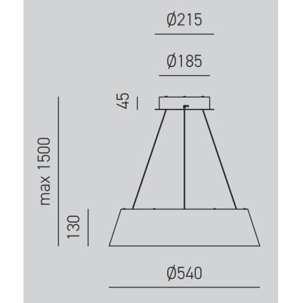 Gea Luce JULIETTE S B - LED Stmievateľný luster na lanku JULIETTE LED/50W/230V biela