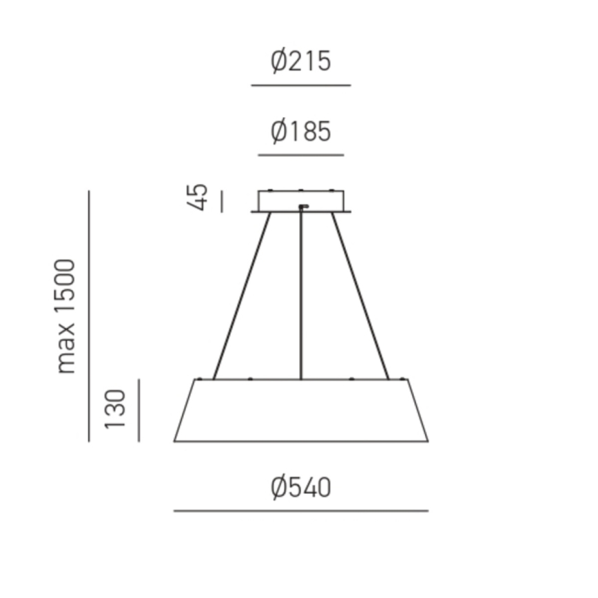 Gea Luce JULIETTE S B - LED Stmievateľný luster na lanku JULIETTE LED/50W/230V biela