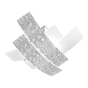 Gea Luce LARA P M arg - Stropné svietidlo LARA 2xE27/70W/230V strieborná