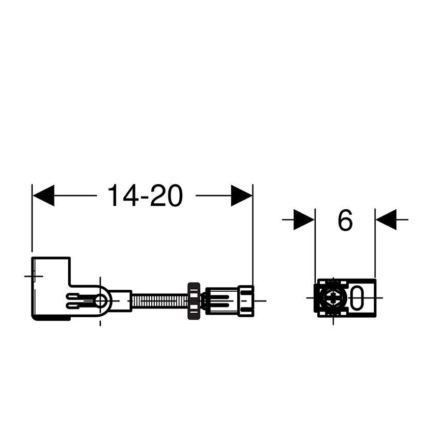 Geberit 111.835.00.1 - Sada na upevnenie do steny Duofix 2 ks