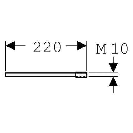 Geberit 111.887.00.1 - Sada predĺženia kotvenia do steny Duofix 22 cm