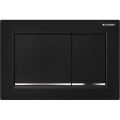 Geberit 115.080.KM.1 - Splachovacie tlačidlo Omega30 21,2x14,2 cm čierna/lesklý chróm