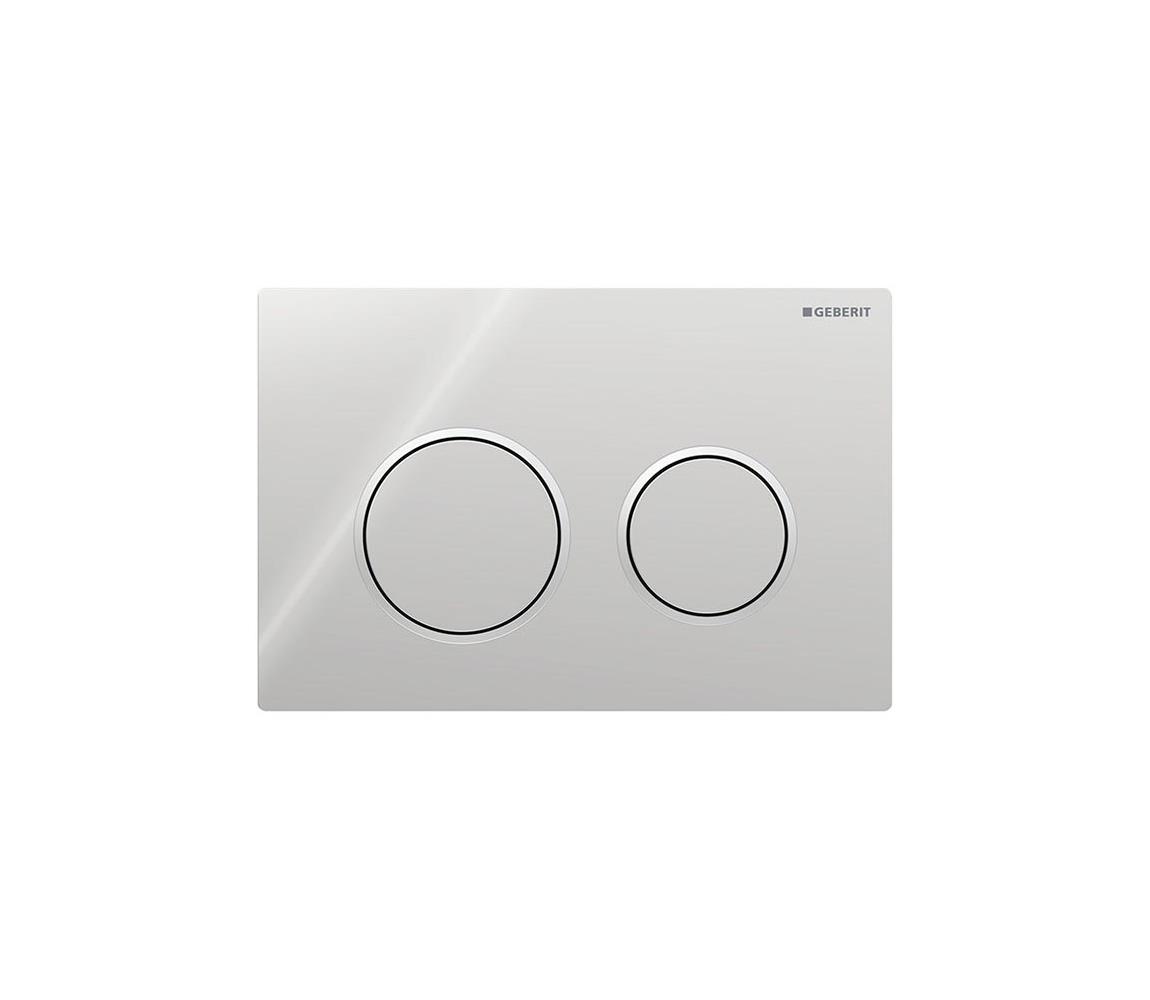 Geberit 115.085.KH.1-Splachovacie tlačidlo Omega20 21,2x14,2 cm lesklý chróm/matný chróm 115.085.KH.1