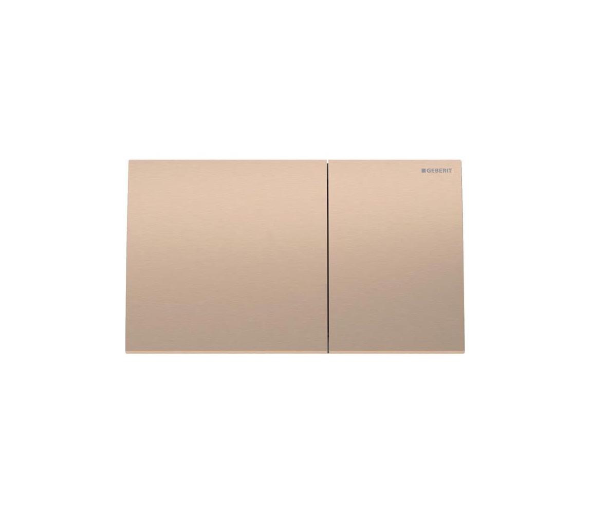 Geberit 115.622.QB.1-Splachovacie tlačidlo 70 25x14,6 cm, kartáčovaný povrch v odtieni ružového zlata 115.622.QB.1
