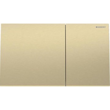 Geberit 115.622.QF.1 - Splachovacie tlačidlo Sigma70 25x14,6 cm kartáčovaná mosadz