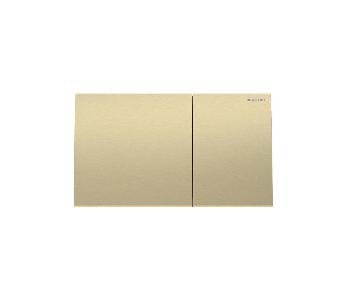 Geberit 115.622.QF.1 - Splachovacie tlačidlo 70 25x14,6 cm kartáčovaná mosadz 115.622.QF.1