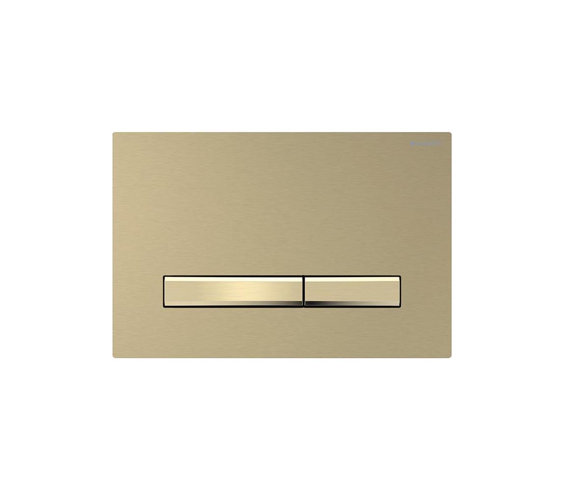 Geberit 115.672.QF.2-Splachovacie tlačidlo 50 24,6 x 16,4 cm kartáčovaná mosadz 115.672.QF.2