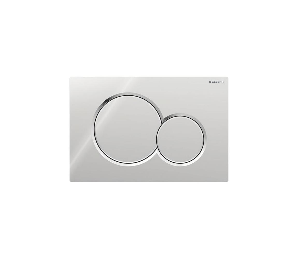 Geberit 115.770.21.5 - Splachovacie tlačidlo 01 Round 24,6x16,4 cm, lesklý chróm 115.770.21.5
