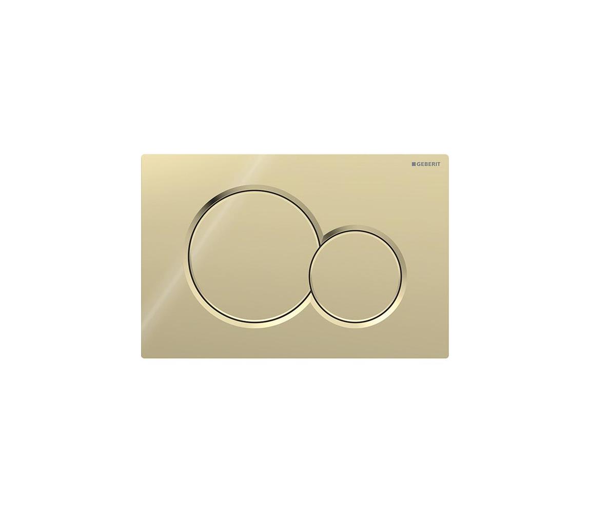 Geberit 115.770.DT.5 - Splachovacie tlačidlo 01 Round 24,6x16,4 cm mosadz 115.770.DT.5
