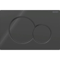 Geberit 115.770.DW.5 - Splachovacie tlačidlo Sigma01 Round 24,6x16,4 cm čierna