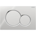 Geberit 115.770.KA.5 - Splachovacie tlačidlo Sigma01 Round 24,6x16,4 cm lesklý chróm/matný chróm
