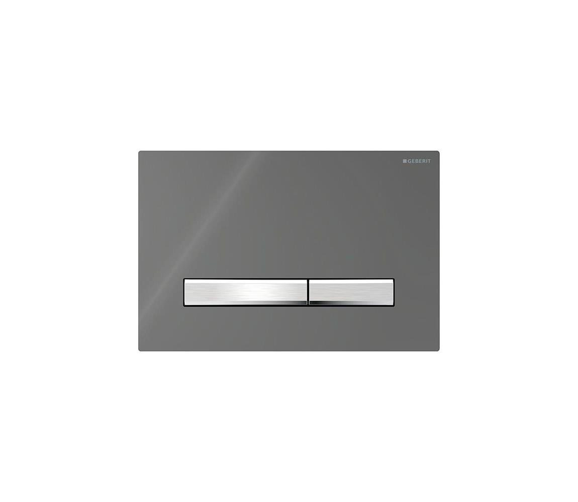 Geberit 115.788.JK.2 - splachovacie tlačidlo 50 24,6 x 16,4 cm antracit / matný chróm 115.788.JK.2