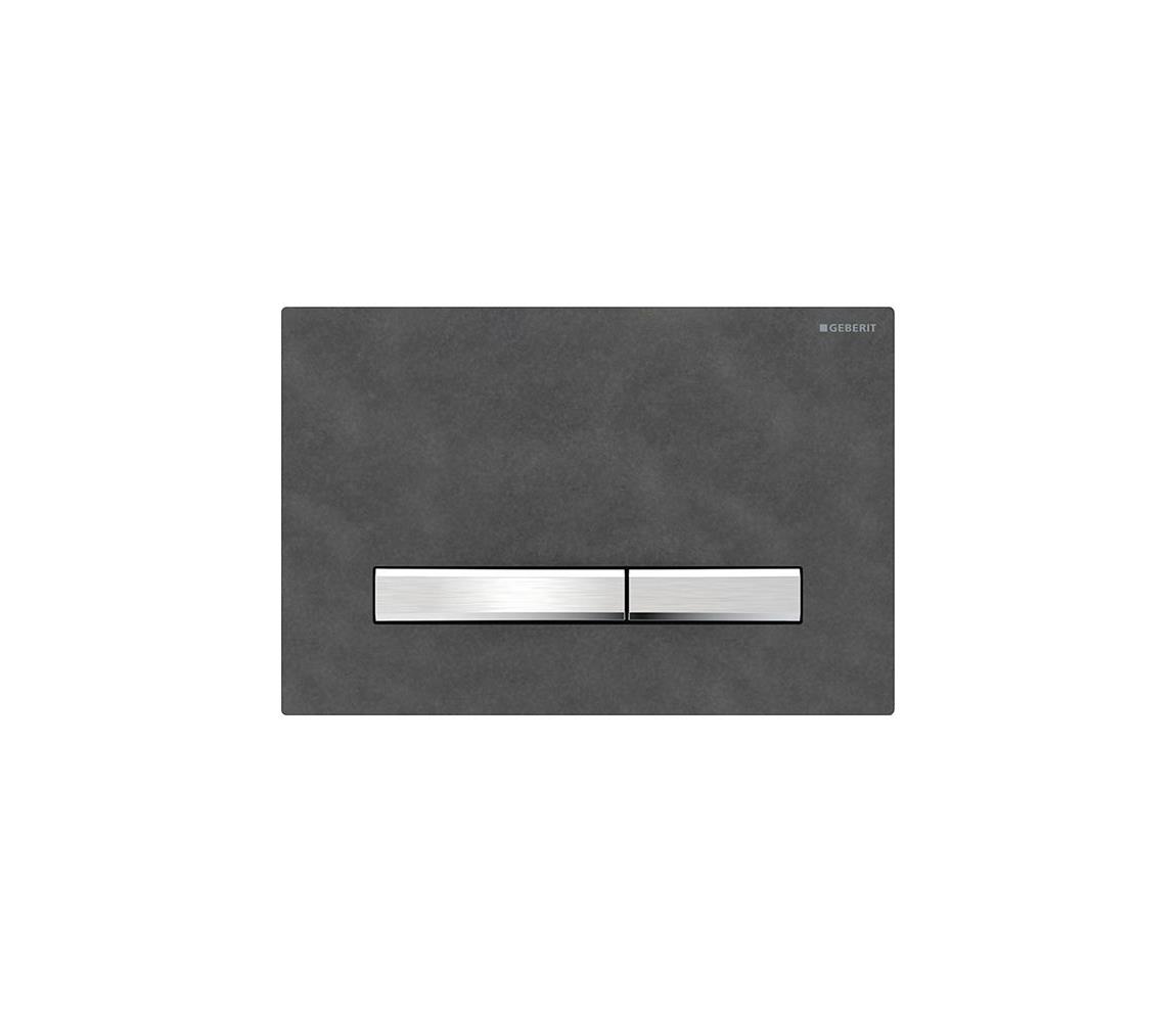 Geberit 115.788.JM.2 - Splachovacie tlačidlo 50 24,6x16,4 cm bridlicový/matný chróm 115.788.JM.2