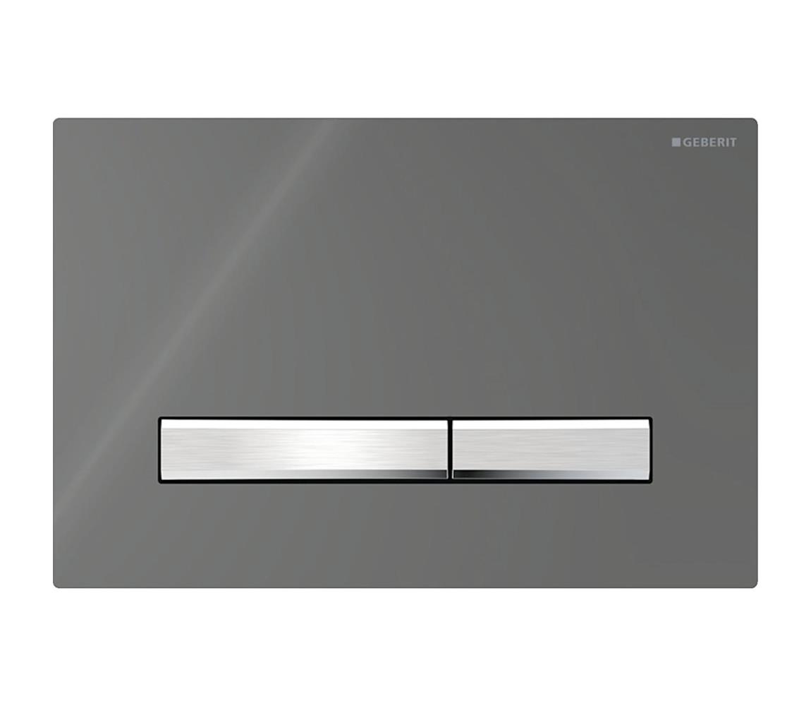Geberit 115.788.SD.2-Splachovacie tlačidlo 50 24,6x16,4 cm antracit/matný chróm 115.788.SD.2