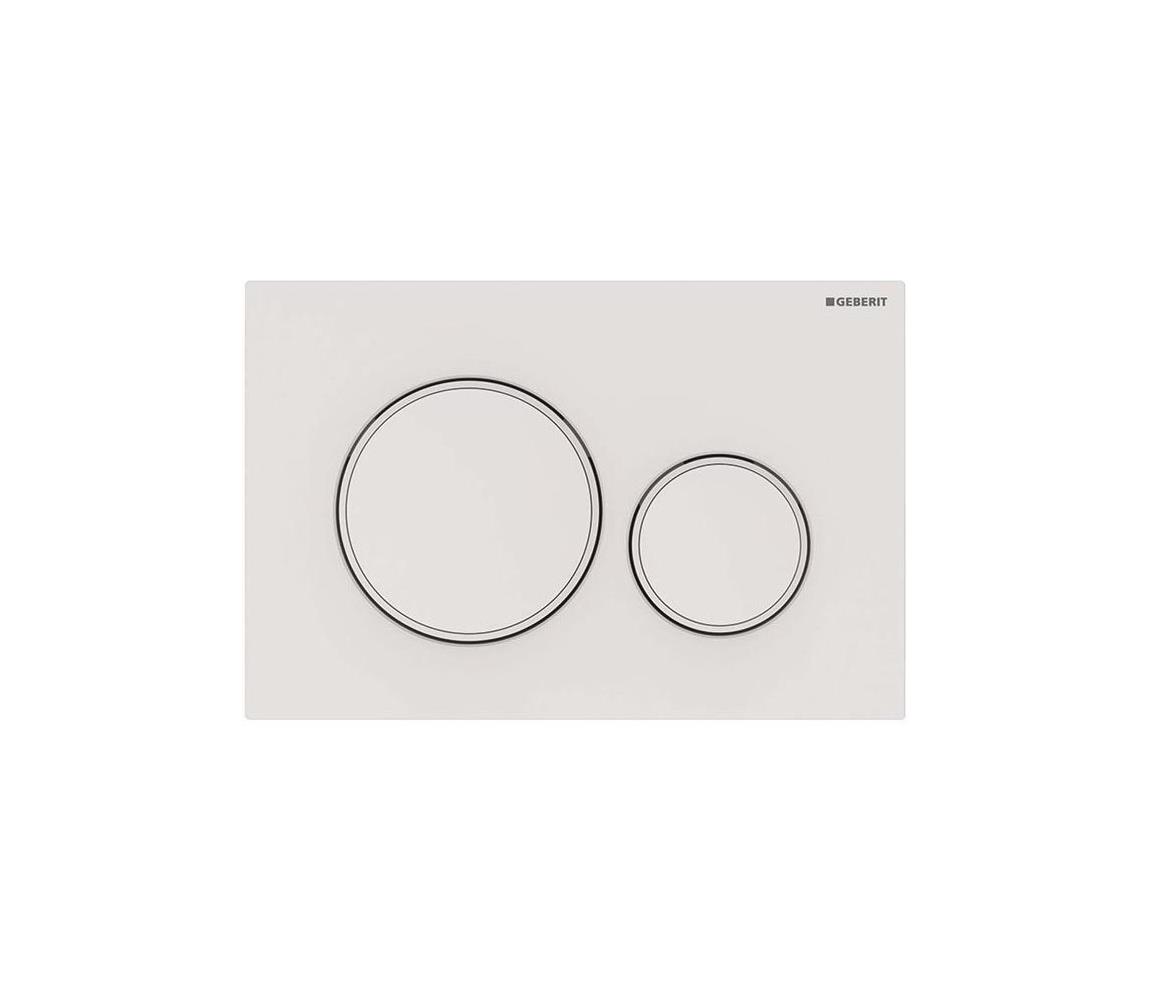 Geberit 115.882.01.1 - Splachovacie tlačidlo 20 24,6x16,4 cm biela 115.882.01.1