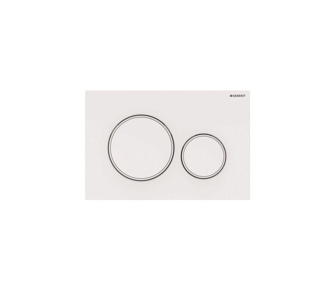 Geberit 115.882.11.1 - Splachovacie tlačidlo 20 24,6x16,4 cm biela 115.882.11.1