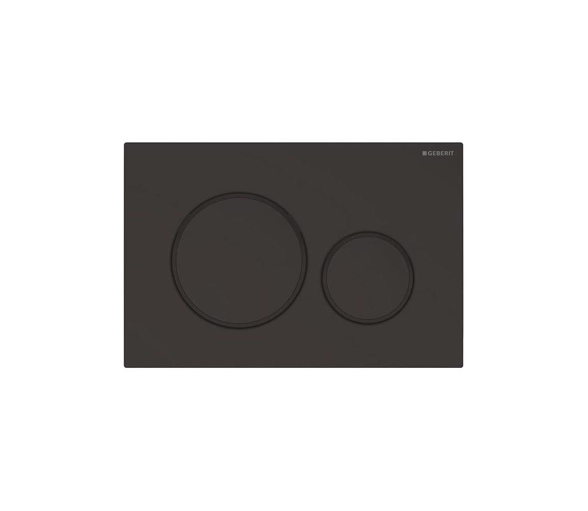 Geberit 115.882.16.1 - Splachovacie tlačidlo 20 24,6x16,4 cm matná čierna 115.882.16.1