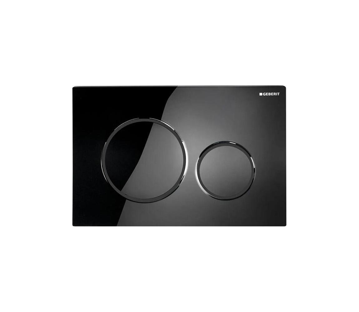 Geberit 115.882.DW.1 - Splachovacie tlačidlo 20 24,6x16,4 cm čierne 115.882.DW.1