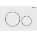 Geberit 115.882.JT.1 - Splachovacie tlačidlo Sigma20 24,6x16,4 cm biela/lesklý chróm