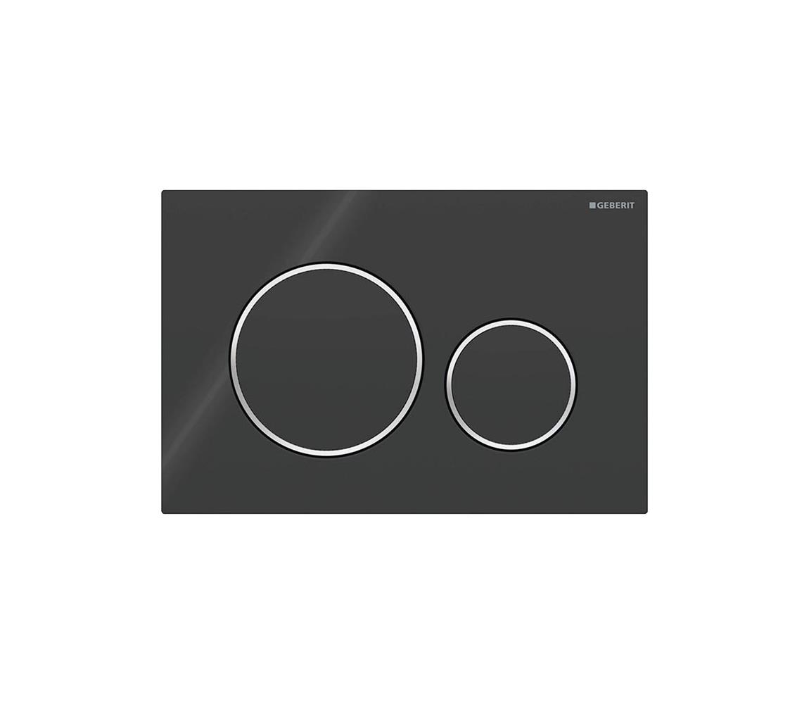Geberit 115.882.KM.1 - Splachovacie tlačidlo 20 24,6x16,4 cm čierna 115.882.KM.1