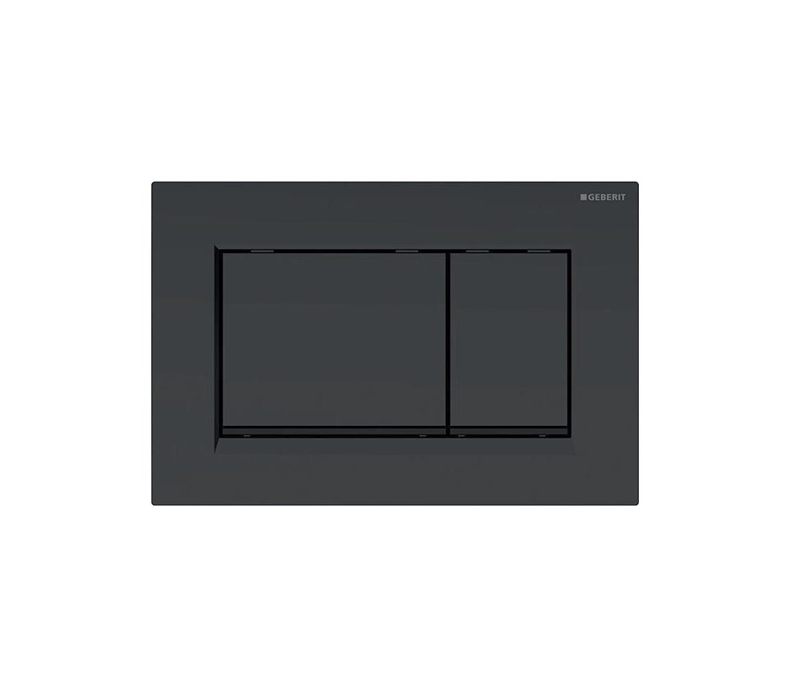 Geberit 115.883.16.1 - Splachovacie tlačidlo 30 24,6x16,4 cm matná čierna 115.883.16.1