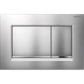 Geberit 115.883.JQ.1 - Splachovacie tlačidlo Sigma30 24,6x16,4 cm matný chróm/lesklý chróm