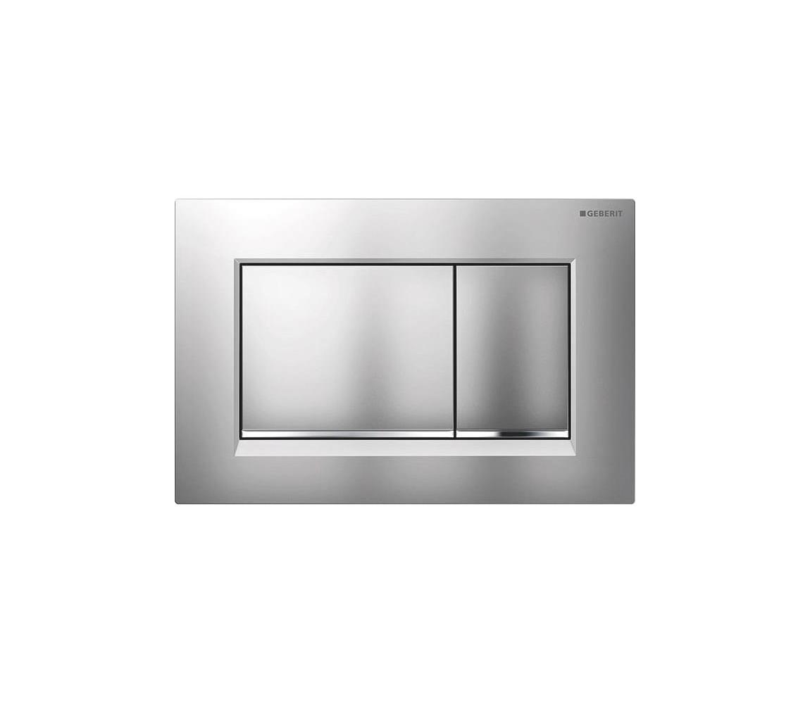 Geberit 115.883.JQ.1 - Splachovacie tlačidlo 30 24,6x16,4 cm, matný chróm / lesklý chróm 115.883.JQ.1