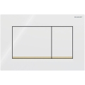 Geberit 115.883.KK.1 - Splachovacie tlačidlo Sigma30 24,6x16,4 cm biela/zlatá