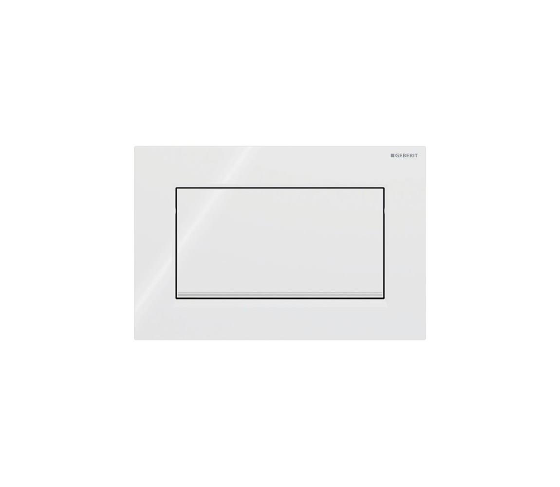 Geberit 115.893.KJ.1-Splachovacie tlačidlo 30 24,6x16,4 cm biela/lesklý chróm 115.893.KJ.1