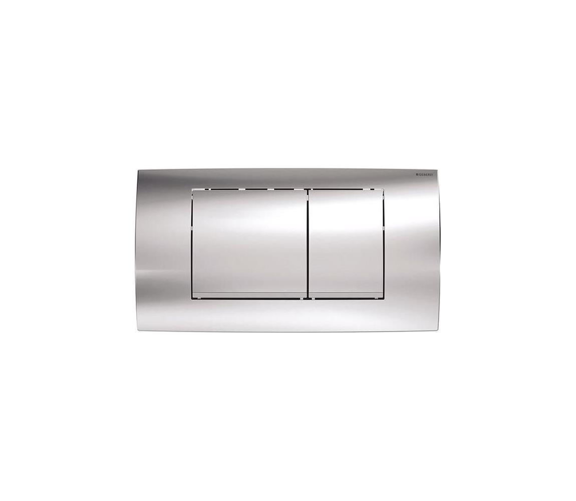 Geberit 115.899.KH.1 - Splachovacie tlačidlo Twinline30 34x18,5 cm lesklý chróm/matný chróm 115.899.KH.1