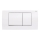 Geberit 115.899.KJ.1 - Splachovacie tlačidlo Twinline30 34x18,5 cm biela/lesklý chróm
