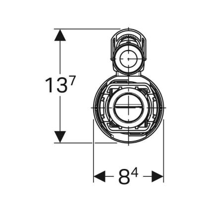 Geberit 282.350.21.2 - Splachovací ventil pre dvojité splachovanie Typ 290