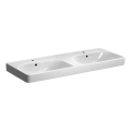 Geberit 500.223.01.1 - Závesné dvojité umývadlo Smyle Square 120x48 cm keramika/biela