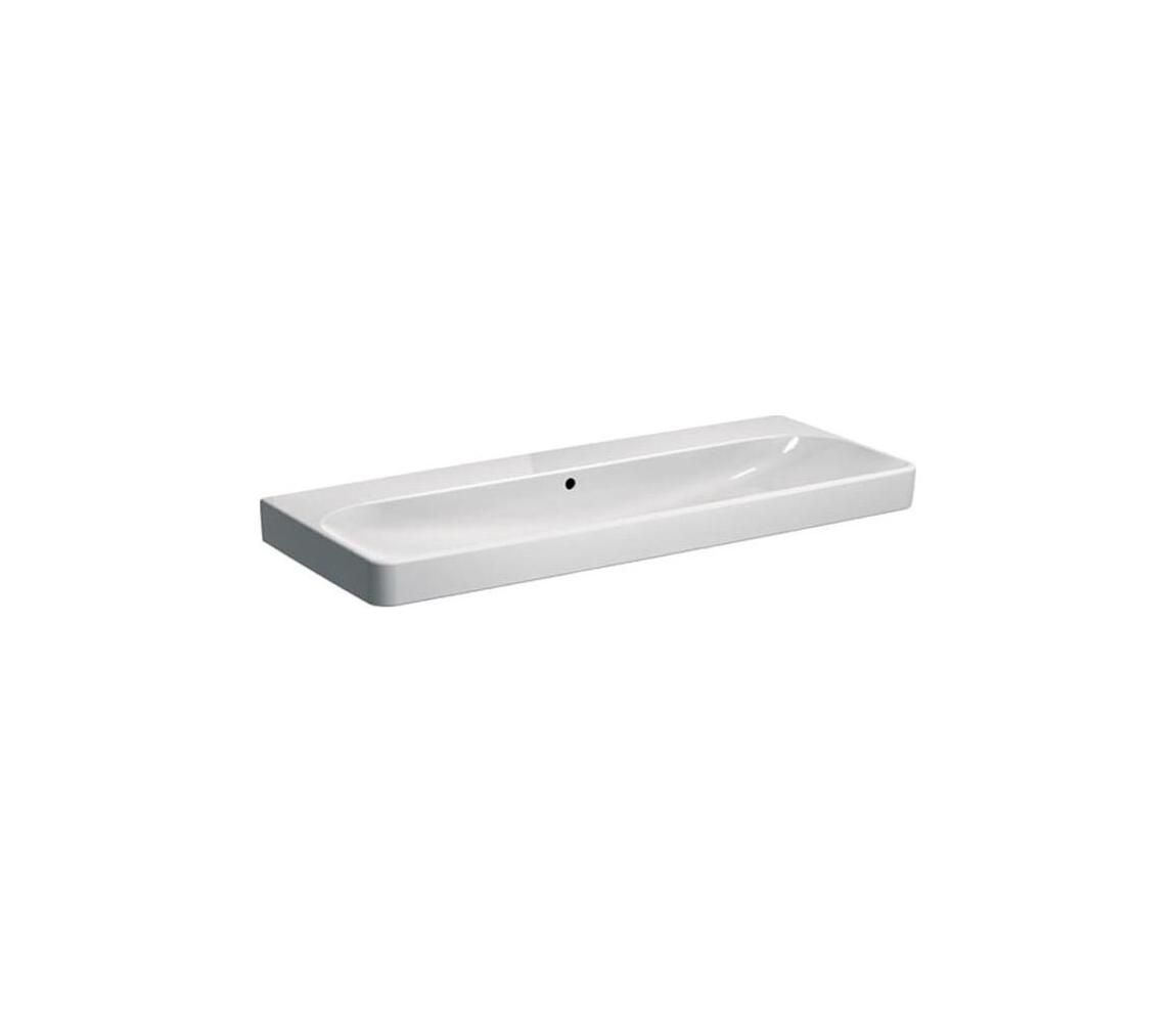 Geberit 500.225.01.1 - Závesné dvojité umývadlo Smyle Square 120x48 cm keramika/biela 500.225.01.1