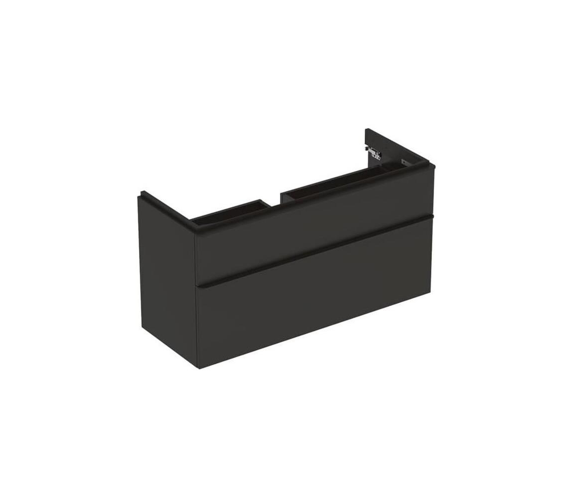 Geberit 500.355.JK.1 - Kúpeľňová skrinka pod umývadlo Smyle Square 61,7x118,4 cm antracit 500.355.JK.1
