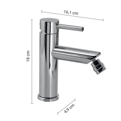 Gedy - Bidetová batéria COMO 18 cm lesklý chróm