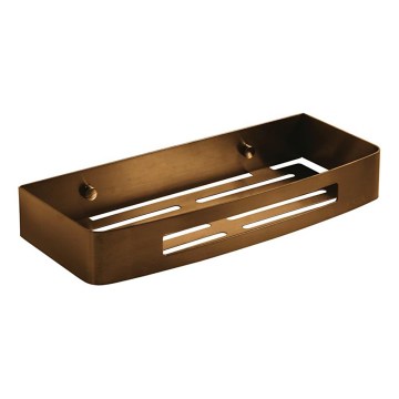 Gedy - Nástenná polica do sprchy SMART 30x12,8 cm bronzová