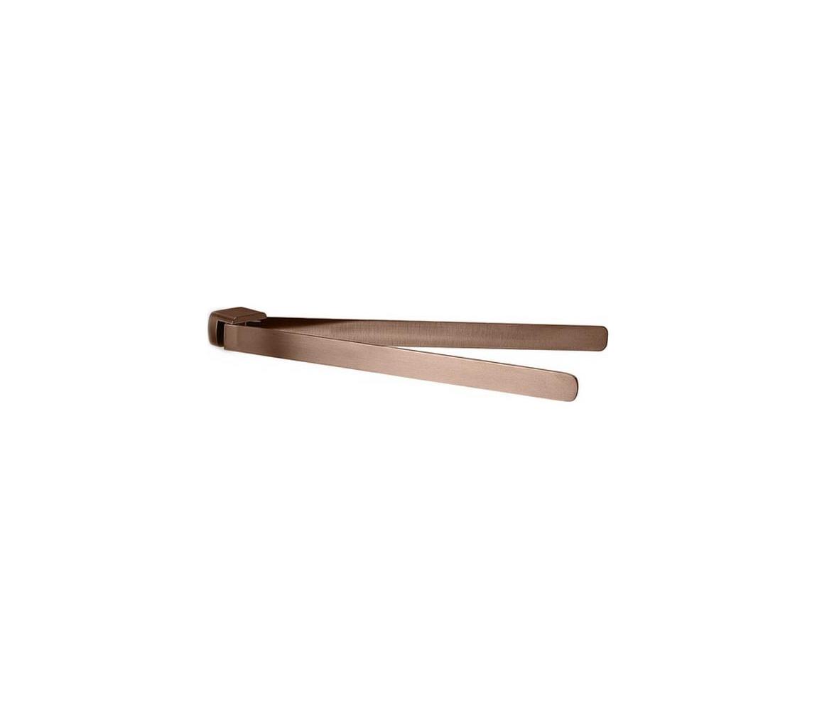 Gedy - Nástenný otočný vešiak na uteráky PIRENEI 36 cm bronzový PI2382