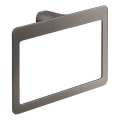 Gedy - Nástenný vešiak na uteráky PIRENEI 15x23 cm metalická sivá