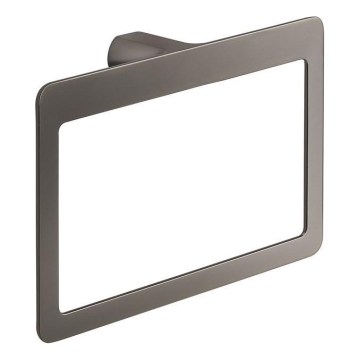 Gedy - Nástenný vešiak na uteráky PIRENEI 15x23 cm metalická sivá