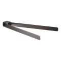 Gedy - Nástenný vešiak na uteráky PIRENEI 35,9 cm metalická sivá