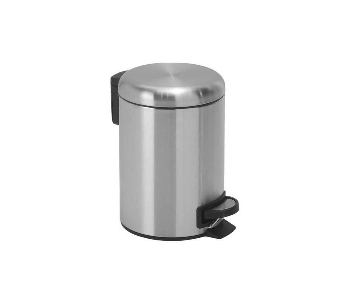 Gedy - Odpadkový kôš POTTY 3 l, nerezový, s tichým dovieraním 320938