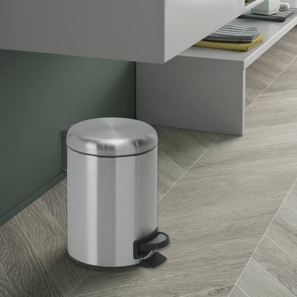 Gedy - Odpadkový kôš POTTY 3 l, nerezový, s tichým dovieraním